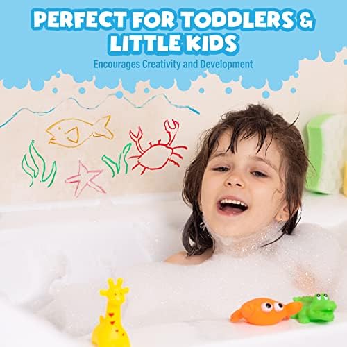 Tub Works® Bath Paint Sticks™ Bath Toy, 12 Count | Nontoxic, Washable Bathtub Paint for Kids & Toddlers | Twistable Sticks Draw Smoothly on Tub Walls | Smooth, Vibrant Alternative to Bath Crayons - Image 4
