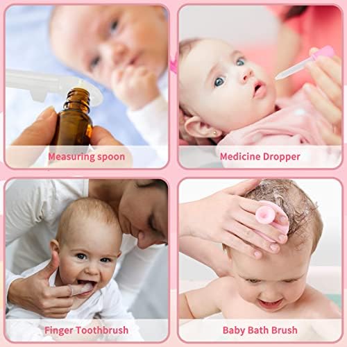 Baby Healthcare and Grooming Kit,22 in 1 Baby Electric Nail Trimmer Set, Baby Grooming Kit,Newborn Nursery Health Care Set,Infant Comb,for Newborn Infant Toddler Kids (Pink) - Image 5