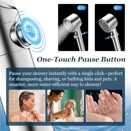 FEELSO Filtered Shower Head with Handheld, High Pressure Shower Filter Head - Image 5