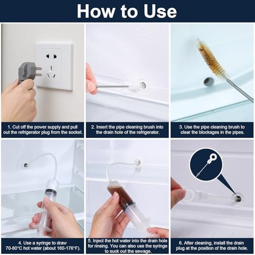 XANGNIER Refrigerator Water Line Cleaning Brush Kit,10 Pcs - Image 4
