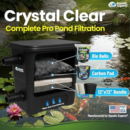Aquatic Experts Classic Koi Pond Filter Pad Bundle – Fine & Coarse Bulk Roll Pond Filter Media, Ultra Durable Reusable Fish Pond Filter Material (Fine: 12" x 72", Coarse: 12" x 72") - Image 6
