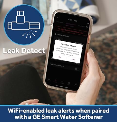GE Water Softener Remote Water Shutoff Valve, Provides Leak Detection & Remote Water Shutoff to Whole House, Compatible Only with GE Water Softeners GXSH35W, GXSH45W, GXMD30W - Image 3