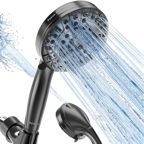 BESAQUO 9 Functions High Pressure Handheld Shower Head with Power Wash by BESAQUO