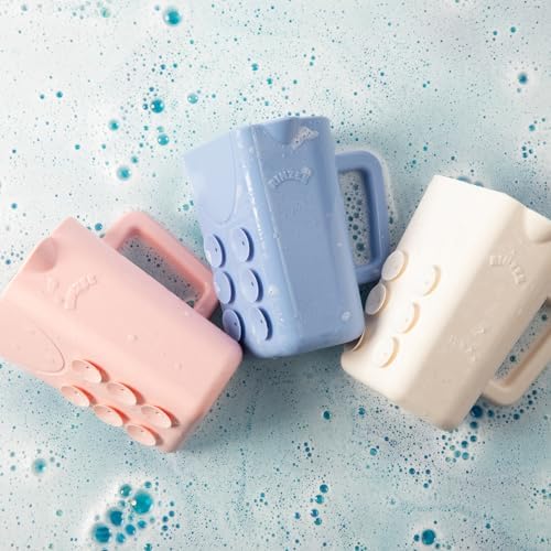 Rinzee® Baby Bath Rinse Cup with Suctions – Soft Silicone Shampoo Rinser for Kids – BPA‑Free, Drains Upside Down, Sticks to Tiles. Patent Pending - Image 6