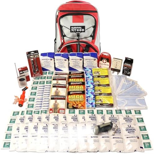 4-Person, 72 Hour Necessity Backpack Survival Kit, with Food, Water, Tools by GuardianSurvivalGear
