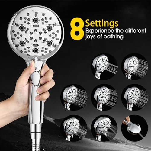 High Pressure Shower Head with Handheld,Power Wash & Auto Reset - Image 4
