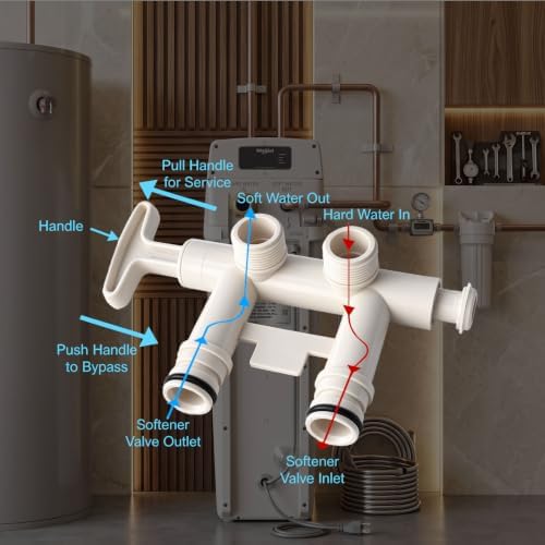 7370286 Water Softener Bypass Valve kit with Clips & O-Rings,PTFE Seal Tape - Image 7
