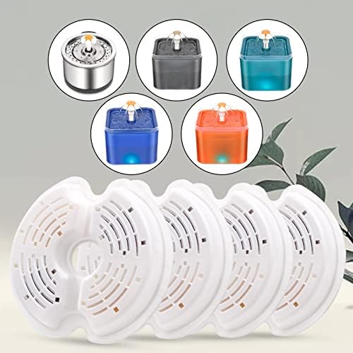 4 Pack Cat Fountain Filters, Petilog Cat Water Fountain Filters, Pet Fountain Filter Replacment - Image 2