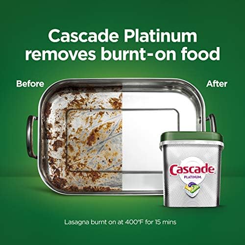 Cascade Platinum ActionPacs Dishwasher Detergent Lemon Scent, 21 ct (Pack of 5) - Image 4
