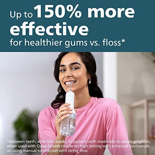 Philips Sonicare Cordless Power Flosser 3000, 4 Nozzles, White - Image 2