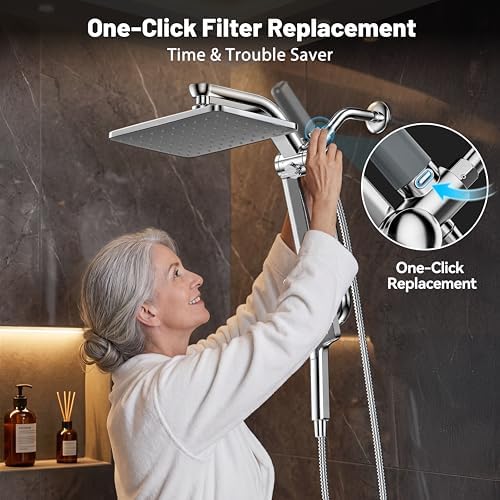 1-Pack Gray Shower Head Filter Replacement for L400099 - Image 4