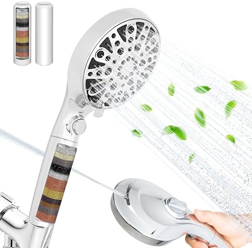 HYLER Shower Head High Pressure Handheld with 15-Stage Filter, 2.5 GPM by HYLER