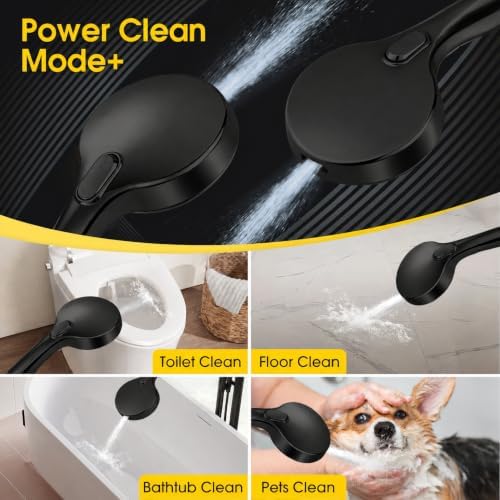 High Pressure Shower Head with Handheld,Power Wash & Auto Reset - Image 2