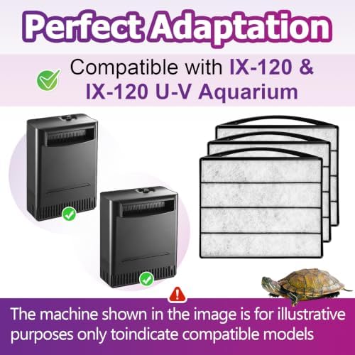 10 Pcs Turtle Tank Filter Compatible with TARARIUM IX-120 & IX-120 U-V - Image 4