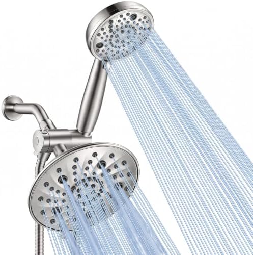 FEELSO Shower Head with Handheld Combo, 8" High Pressure Double Shower Head by FEELSO