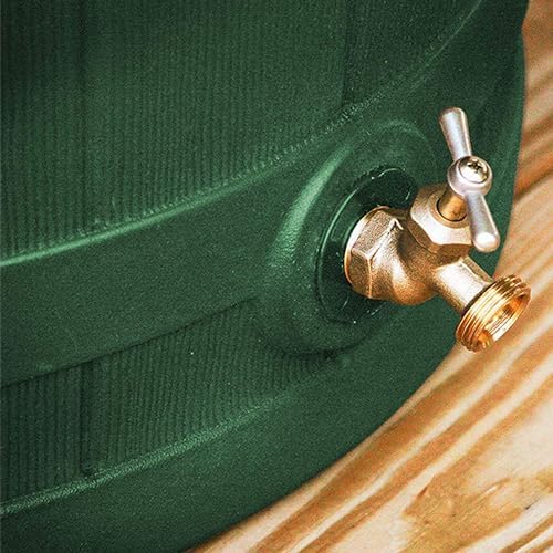 Good Ideas Rain Wizard Water Collection Barrel, 50 Gallon, Green, 2 Pack - Image 5