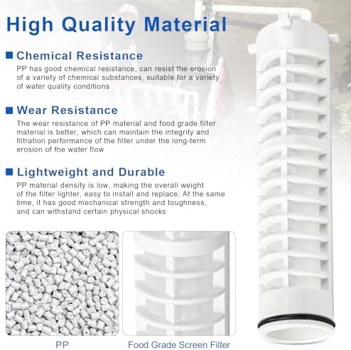 1-1/2" 500 Mesh Spin Down Sediment Replacement Rusco Filter Screen, Spin Down 1 1/2"-500 Sediment Filter Replacement for Rusco Vu Flow for Well Water and Sprinkler Irrigation Filters, 2 Pcs - Image 3