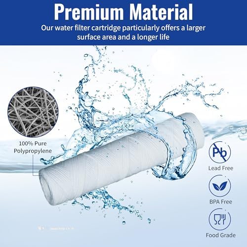 CFS 10 x 2.5 Sediment String Wound Filters for Campbell 1SS, 5 Pack - Image 5
