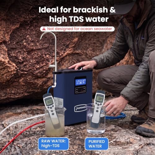 Purewell Portable Electric RO Water Filter System with UV Light,Remove PFAS - Image 3