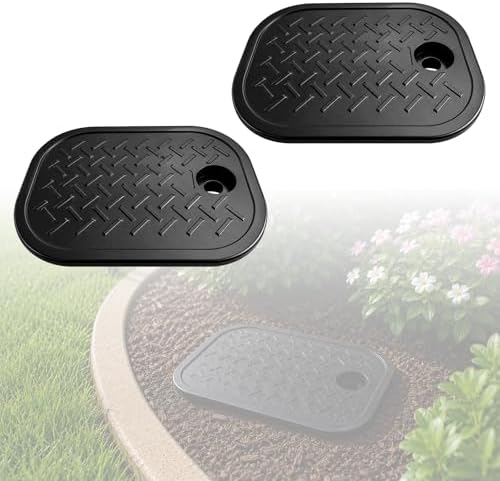 8" Oval Sprinkler Valve Box Cover, Black Irrigation Cap, 1 Pc by FCOUIID