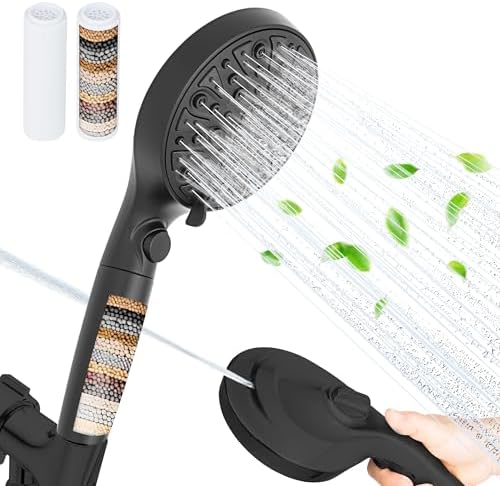 HYLER Shower Head High Pressure Handheld with 15-Stage Filter, 2.5 GPM by HYLER