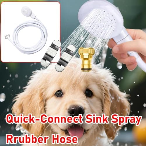 13Ft Quick-Connect Sink Spray Rubber Hose,Sink Hose Attachment for Faucet - Image 6