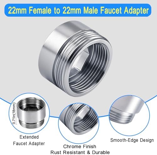 7 PCS Female Thread Faucet Adapter Kit, Sink Faucet Aerator Adapter - Image 3