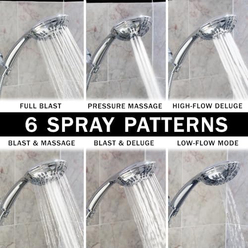 Aqua Elegante Luxury Handheld Shower Kit - 2.5 GPM - Polished Chrome - Image 2