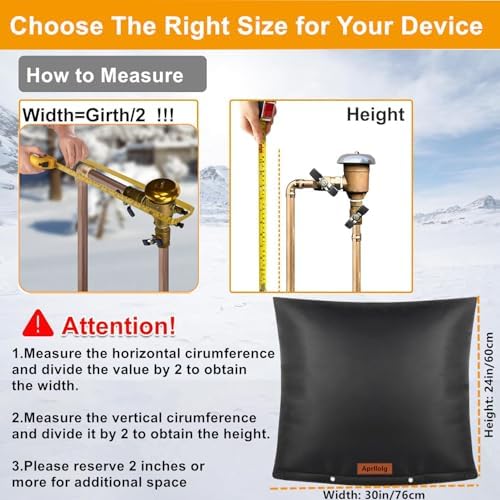 Outdoor Pipe Insulation Covers Winter Freeze Protection (-5°F) - Image 3