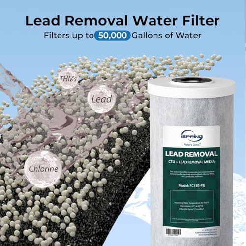 iSpring F3WGB31BCPB 4.5" x 10" 3-Stage Whole House Water Filter - Image 4