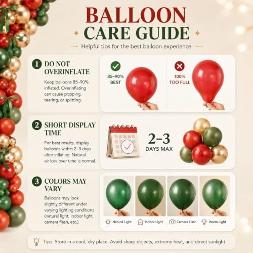 Christmas Balloon Arch Kit for Christmas Party Decorations - Image 5