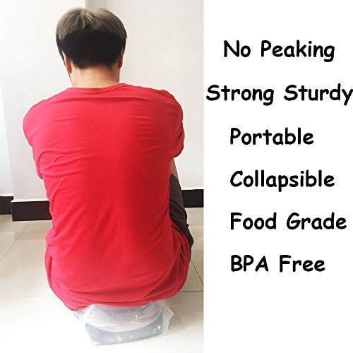 SUPANT Collapsible Emergency Water Jug Container Bag, Freezable, BPA Free Plastic Water Carrier Tank, Outdoor Folding Water Bag for Sport Camping Riding Mountaineer Backoacking, Food Grade - Image 4