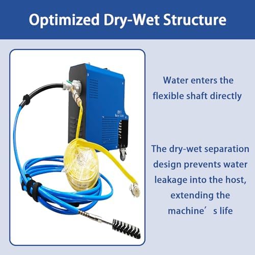 Multifunctional Condenser Pipeline Cleaning Machine, Dry-Wet Separation, HVAC Tube Cleaner, Flexible Shaft, Pipe Descaling Tool, High Pressure Flushing, 110 V/220 - Image 6