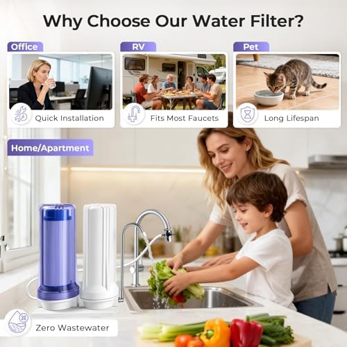 iSpring CKC2 2-Stage Countertop Drinking Water Filter System, 10000 Gal - Image 5