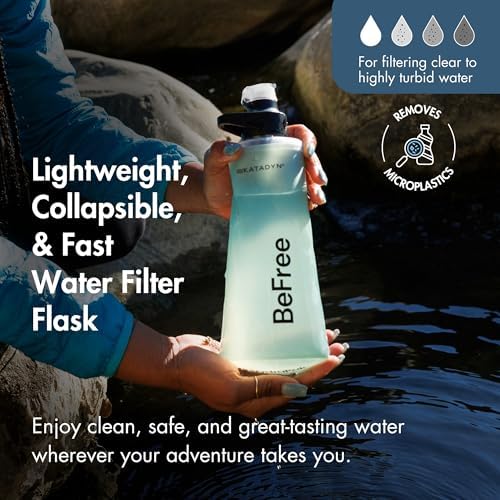 Katadyn BeFree 1L Lightweight Collapsible Water Filter Bottle for Outdoors - Image 2