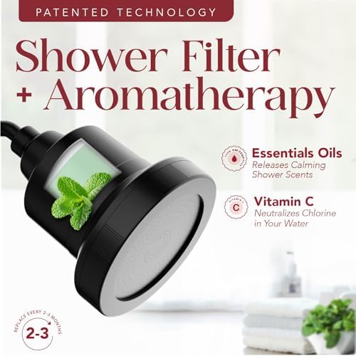 Vitamin C Shower Filter Replacement Cartridge + Shower Steamers Aromatherapy - K Beauty Skin & Hair Enhancement, Universal Water Filter Replacement for AquaBliss - Peppermint - Image 2