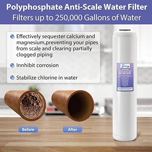 iSpring F3WGB32BKDS 4.5" x 20" 3-Stage Whole House Water Filter - Image 3