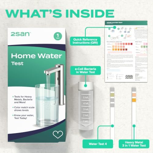 2San Home Water Test Kit - 8-in-1 for Drinking & Well Water - Image 3