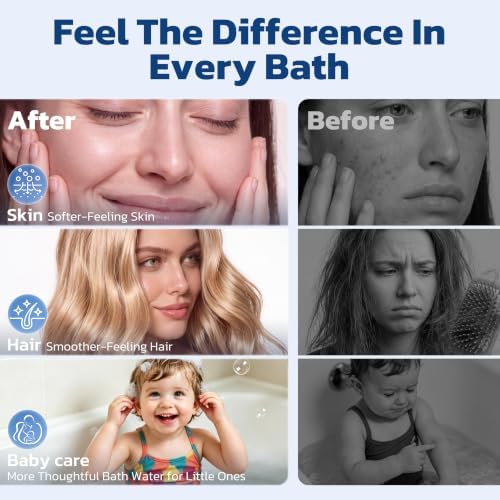 HOPOPRO Bath Filter for Tub Faucet, No-Spill 8-Stage Shower Water Filter - Image 3