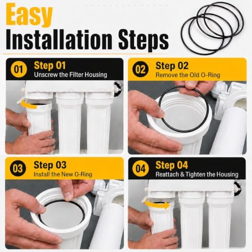6 Pack 3.5 inch OD O Rings for APEC ROES-50 Water Filter Housings - Image 6
