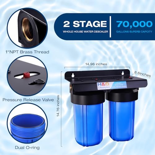 H&G Lifestyles Whole House Sediment Filter & Water Descaler for Hard Water - Image 6