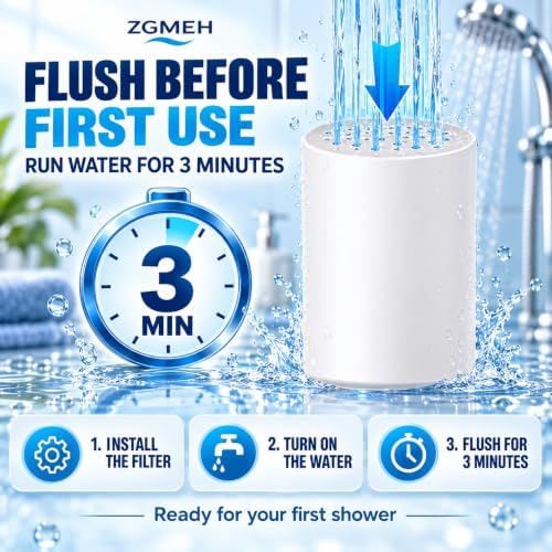 2-Pack 20-Stage Shower Filter Replacement Cartridges for Hard Water - Image 4