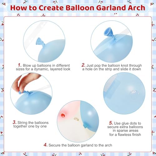 Cherry Balloon Arch Kit for Cherry Birthday Baby Shower Decorations - Image 7