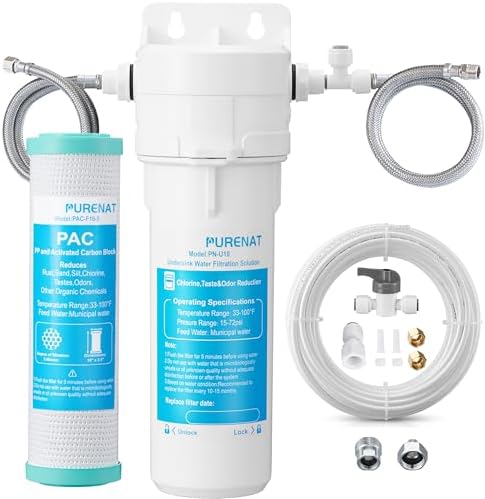 Under Sink Water Filter System - Both for Faucet & Refrigerator/Ice Maker by PURENATTUBINGANDFITTINGS
