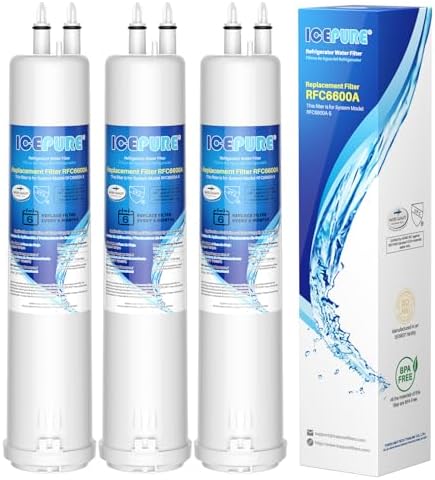 ICEPURE EDR3RXD1 Water Filter Replacement for Everydrop Filter 3, 3 PACK by ICEPURE