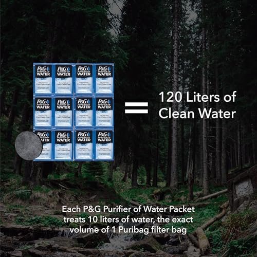 PURIBAG Refill Kit - Replacement Carbon Filter & 12x Water Purifier Packets - Image 3