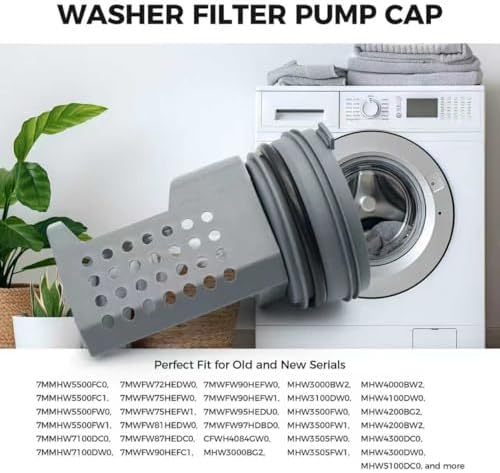 W10365897 W11568579 Washer Filter Pump Cap for Whirlpool KitchenAid Maytag Jenn-Air Inglis and Magic Chef Crosley Amana Heavy DUTY for Old and New Models and Serials 50 and 60 Hertz for Models - Image 6