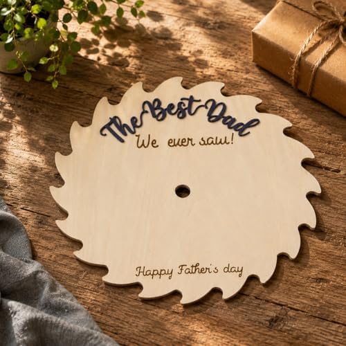 Best Dad Ever Saw, Fathers Gift for Dad from Kids, Custom Fathers Day Best Dad Ever gifts Hands Down Sign, Personalized Fathers Day Dads Gift from kids daughter son, First fathers day Daddy gift for new dad / Birthday - Image 5