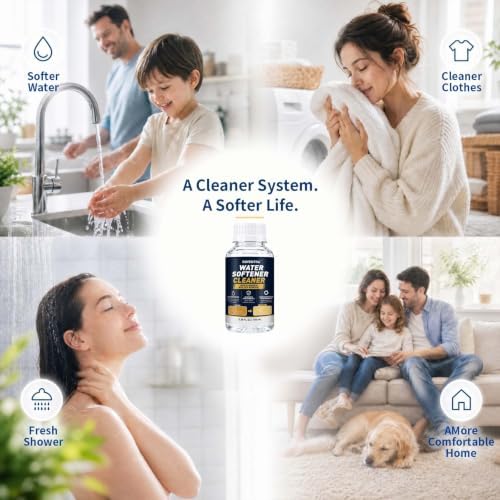 Water Softener Cleaner Solution, 4-Pack Liquid Resin Cleaner for Water Softener Systems, Helps Remove Iron, Manganese & Mineral Buildup, 3.38 FL OZ / 100 mL Each - Image 7
