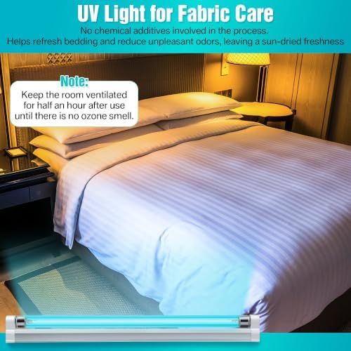 1 Pack 8W UVC Light with Ozone, for Shoes Closet Cabinet Bathroom - Image 2